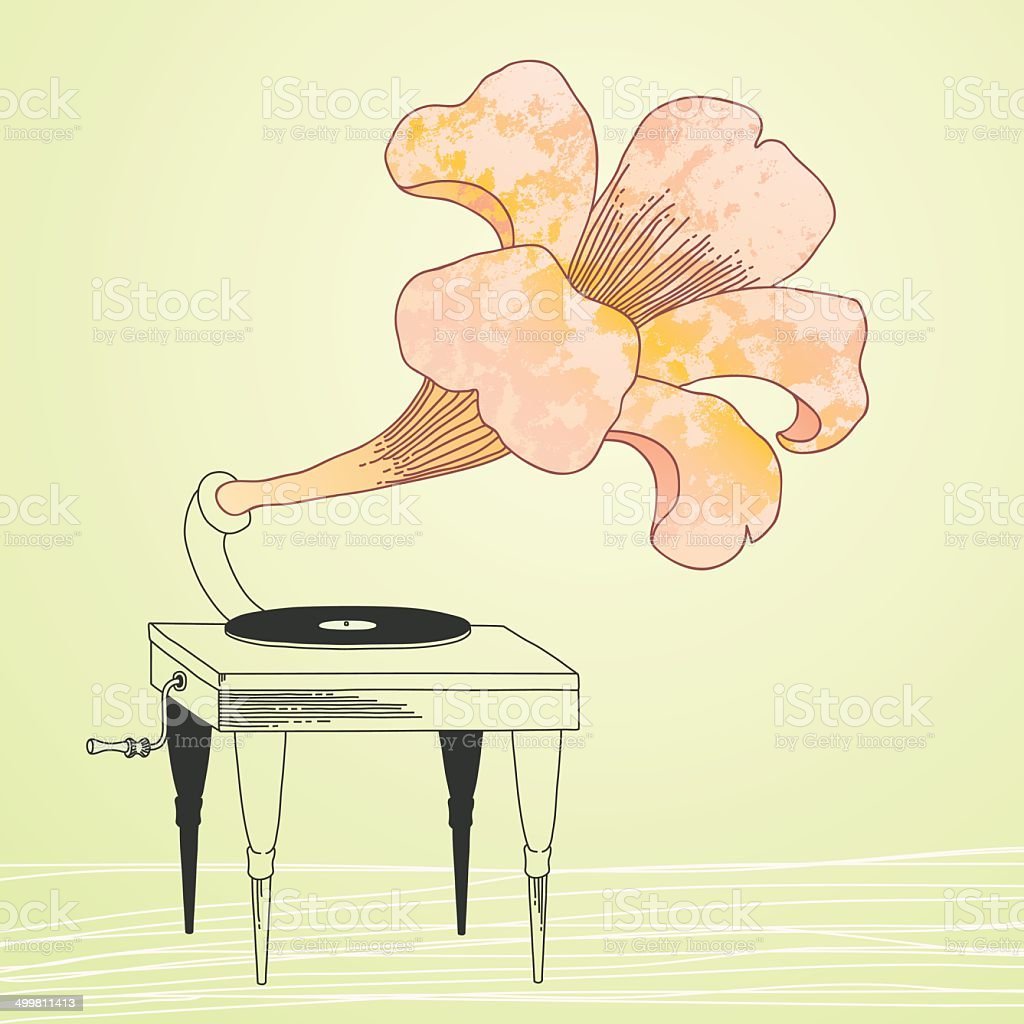 Цветок граммофон