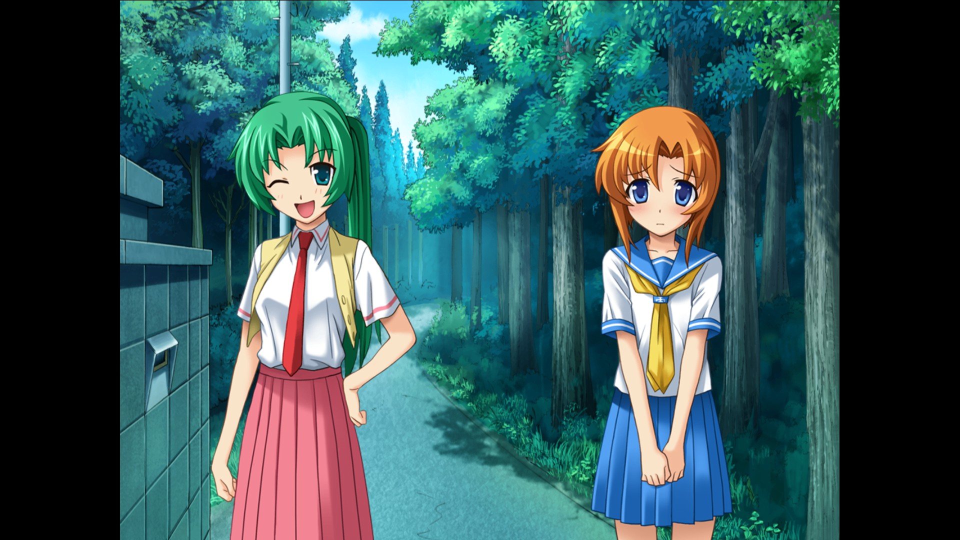 When they open a new. Рюгу Рена новелла. Рена Рюгу спрайты. Higurashi Рена новелла. Рена цикады.