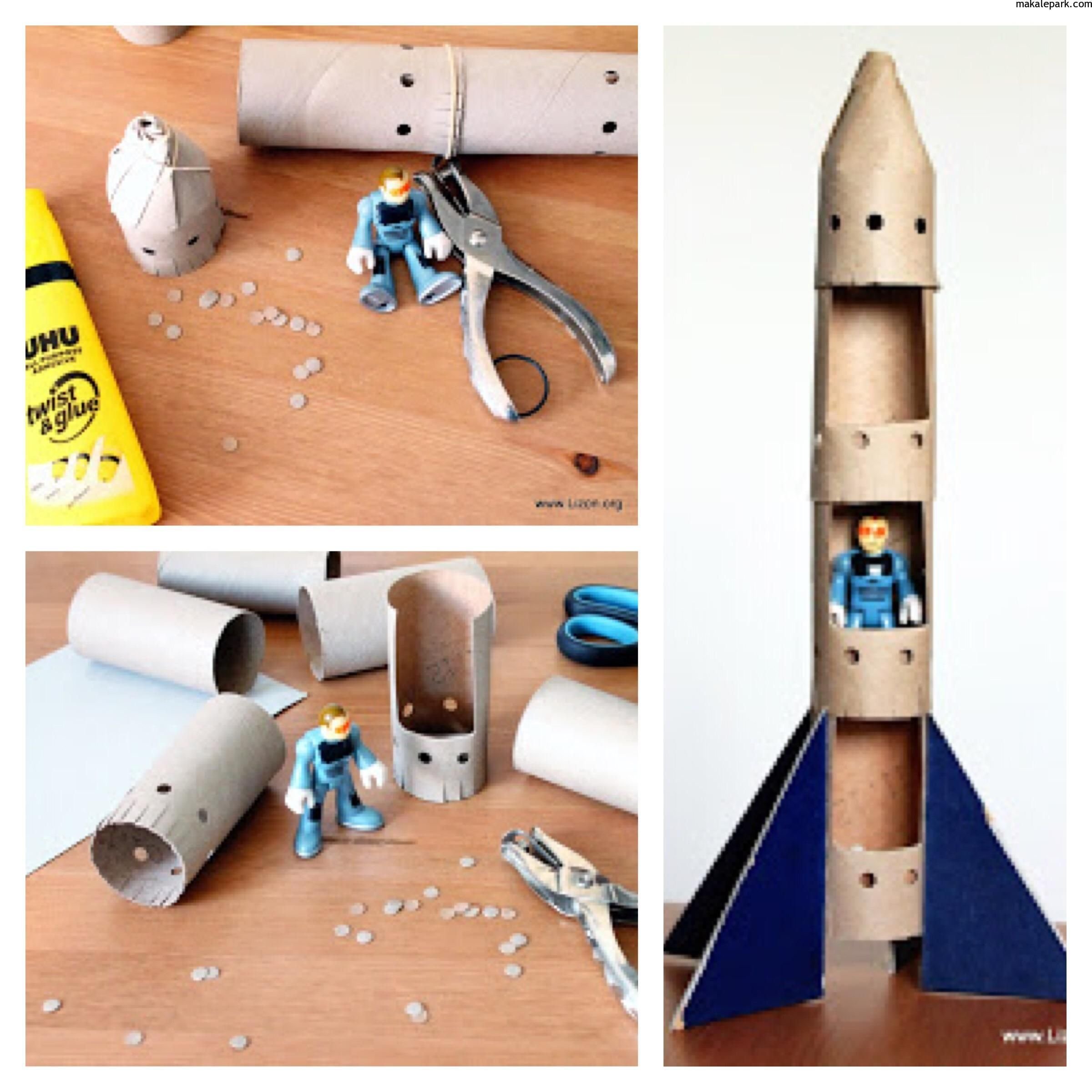Как сделать ракету из картона своими руками