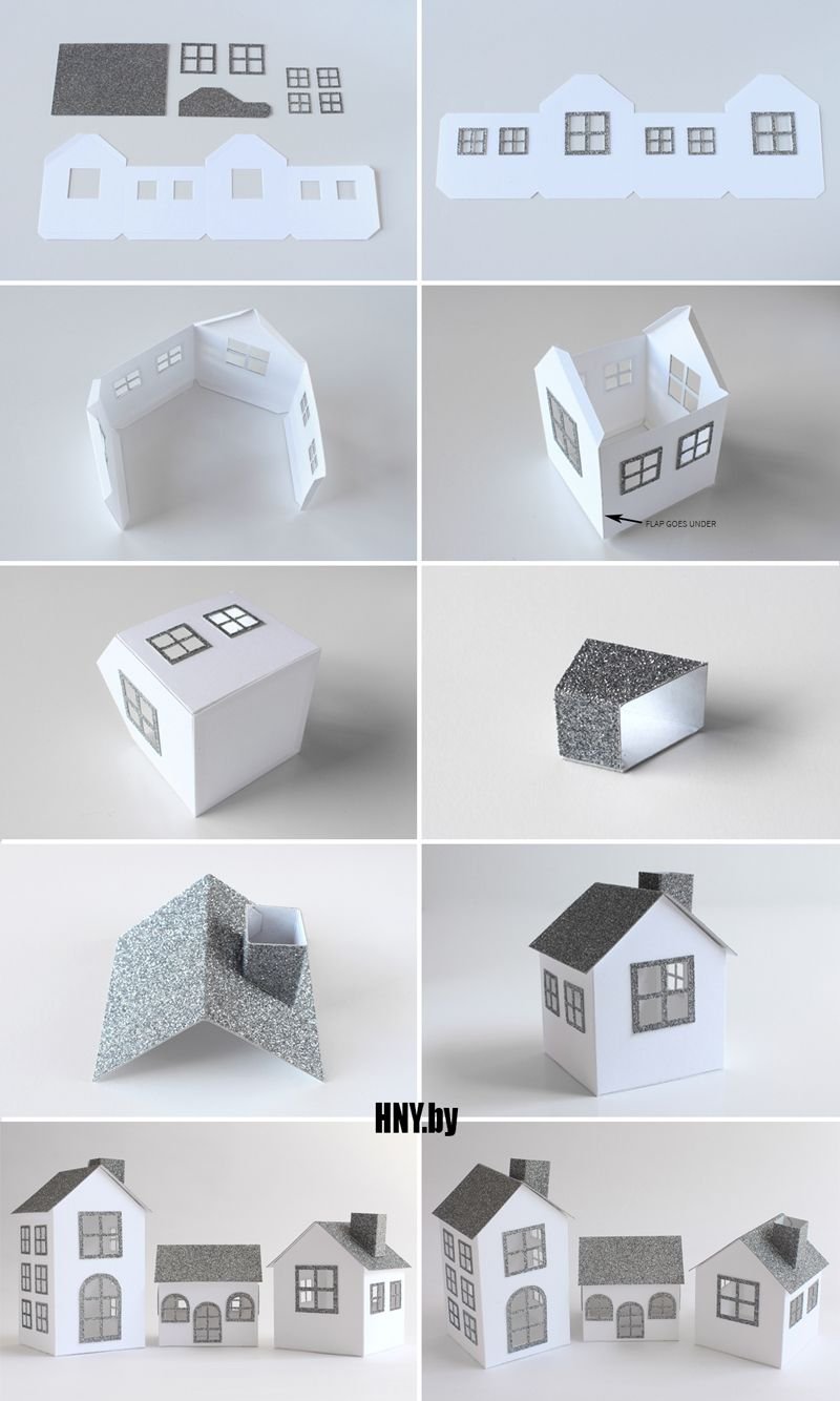 Изготовление макета дома из бумаги
