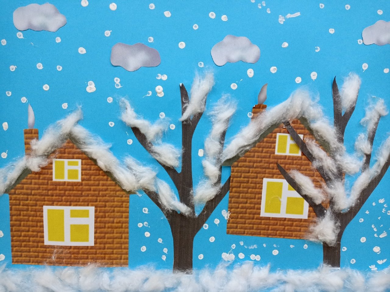 Картина волшебные краски зимы детский сад