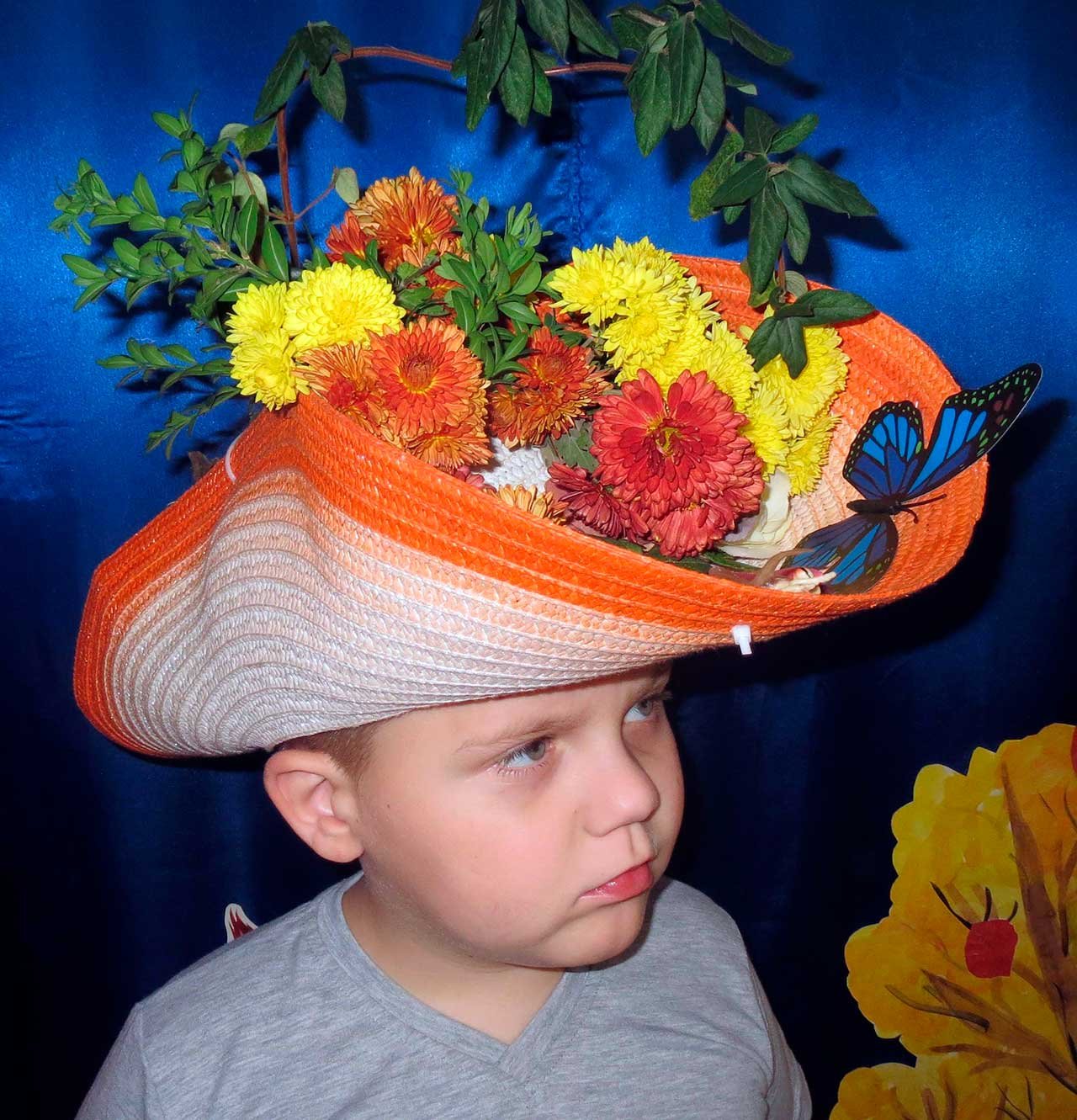 Украшение шляп в детский сад