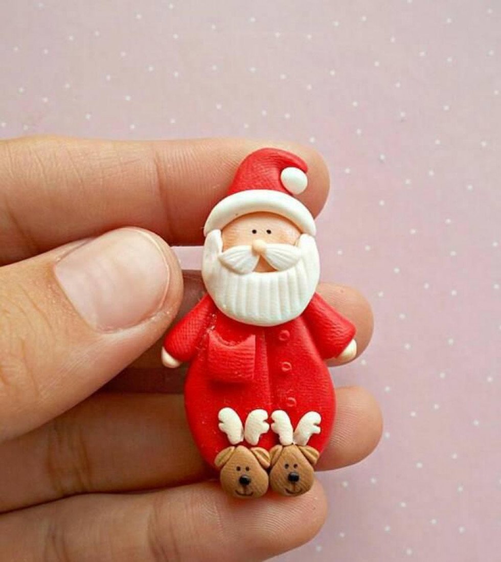 Дед Мороз из полимерной глины