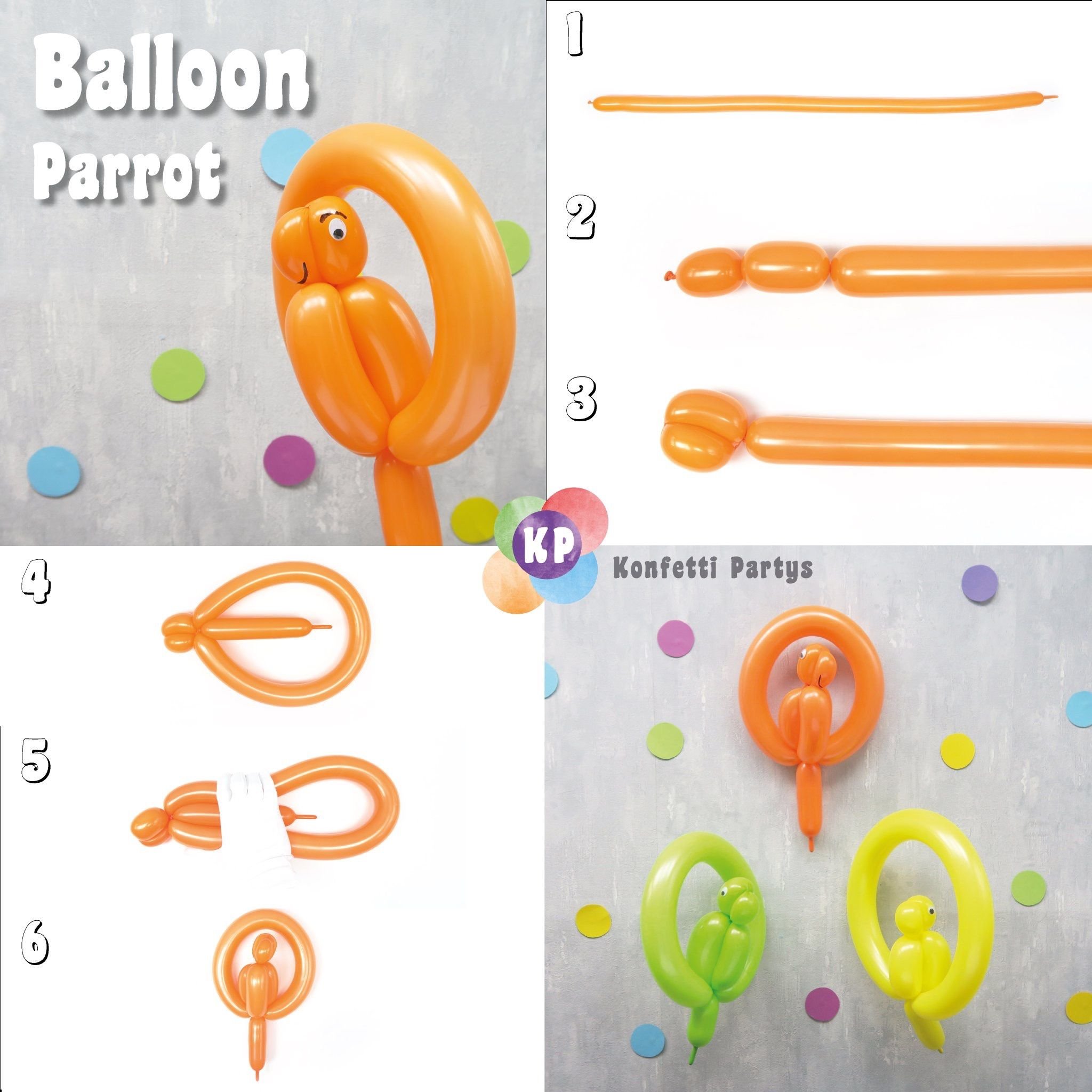 Фигурки из шаров для моделирования и фольгированных шариков