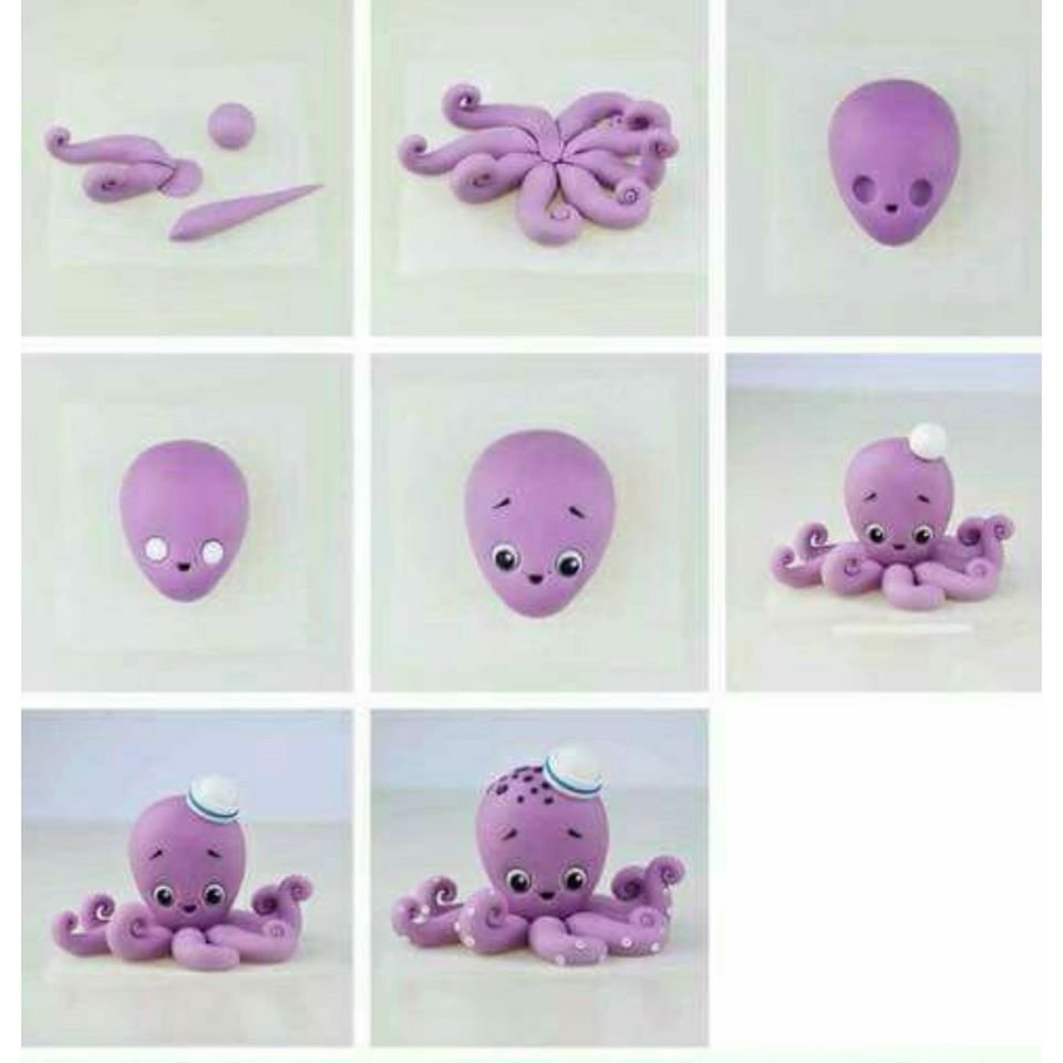 Лепка из фиолетового пластилина