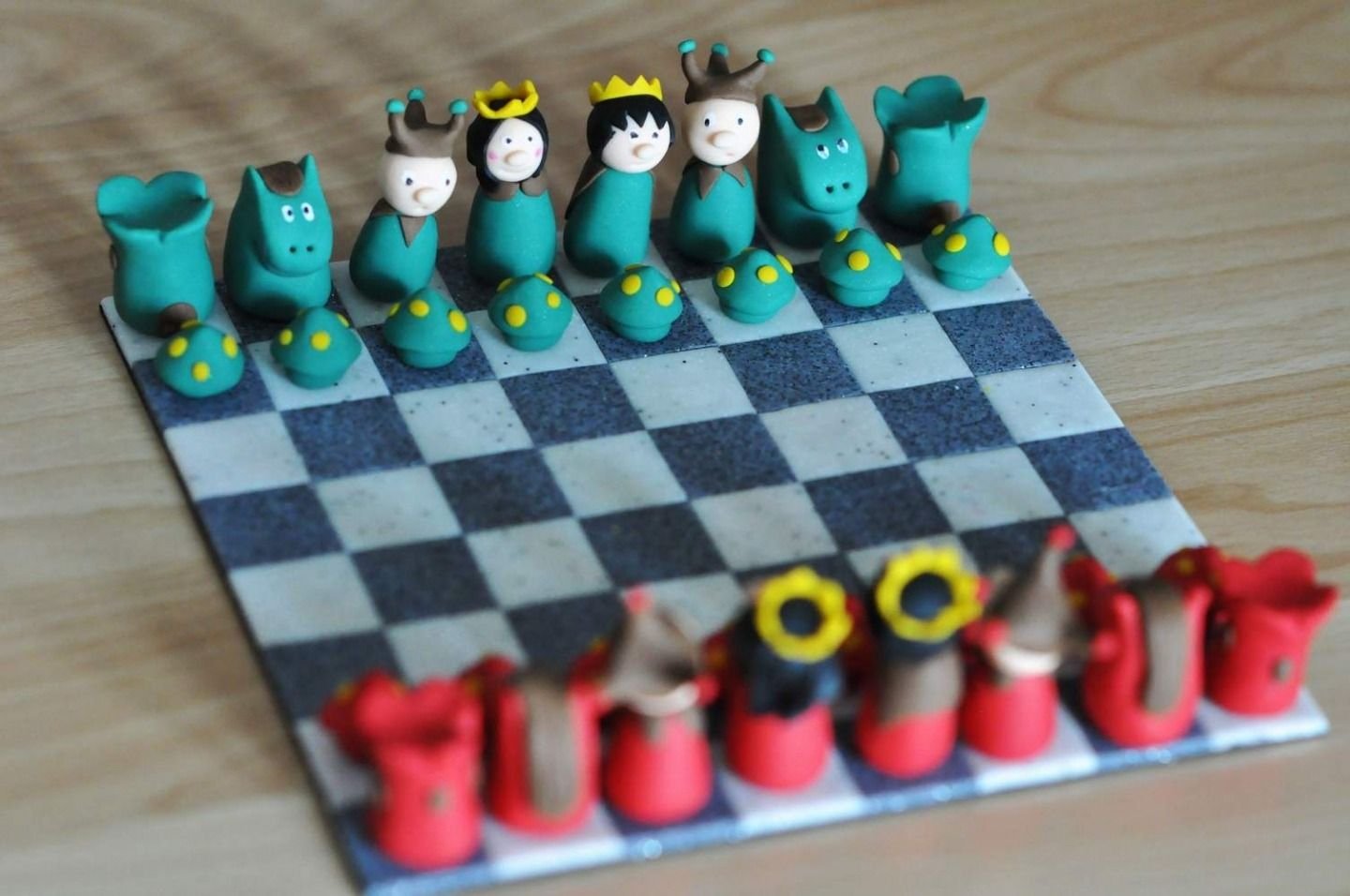 Лепка шахматные фигуры