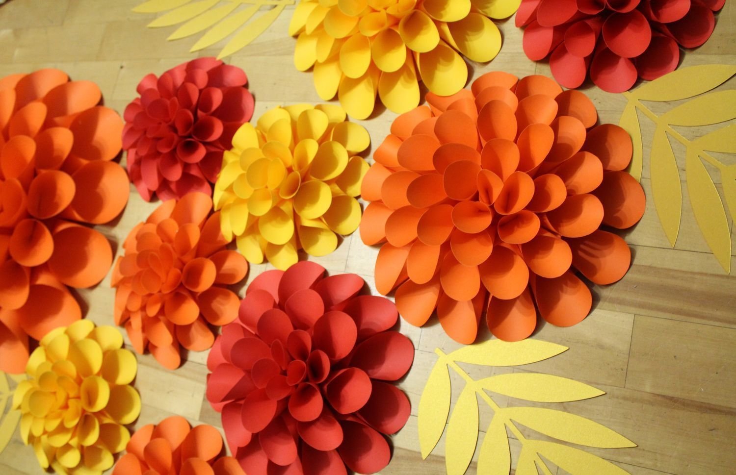 Осенние цветы поделка из бумаги - фото и картинки: 70 штук