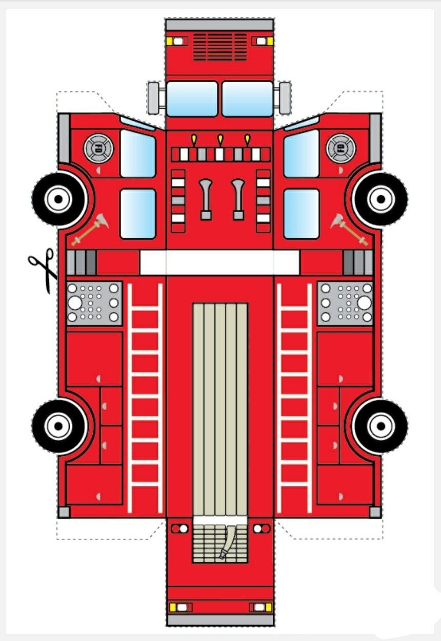 Поделка пожарная машина - фото и картинки: 66 штук