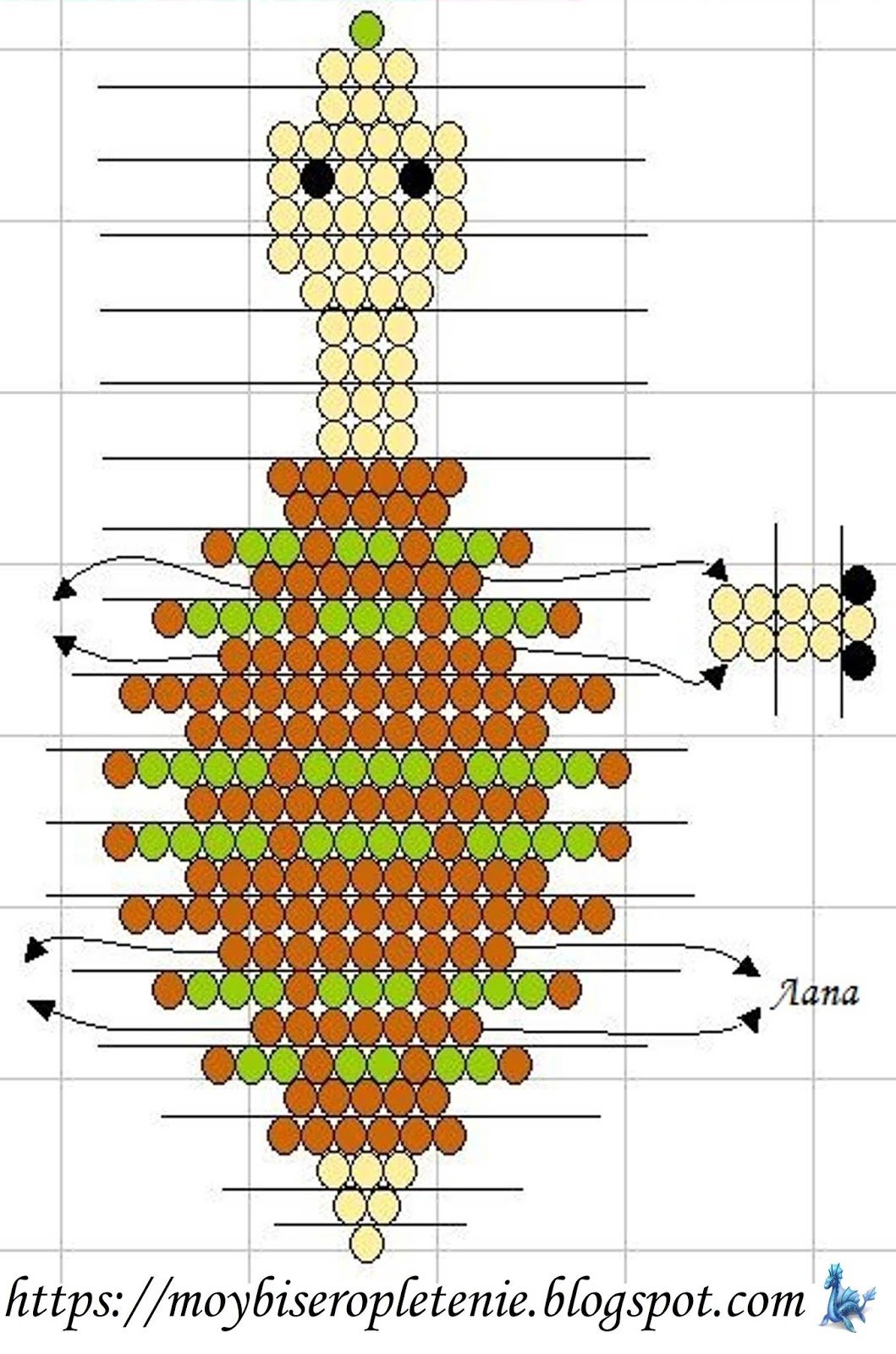 Схема плетения из бисера черепаха схема