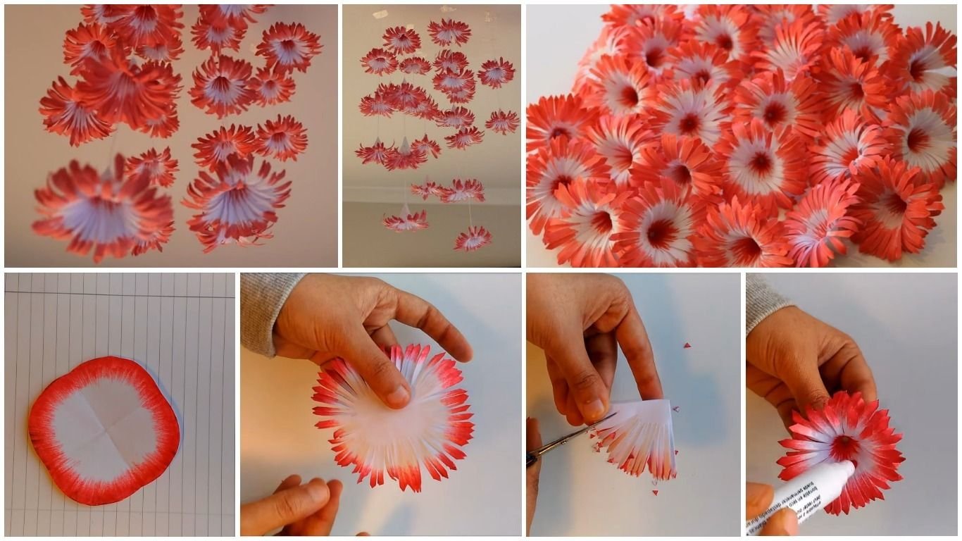 Как Сделать Из Бумаги Цветов