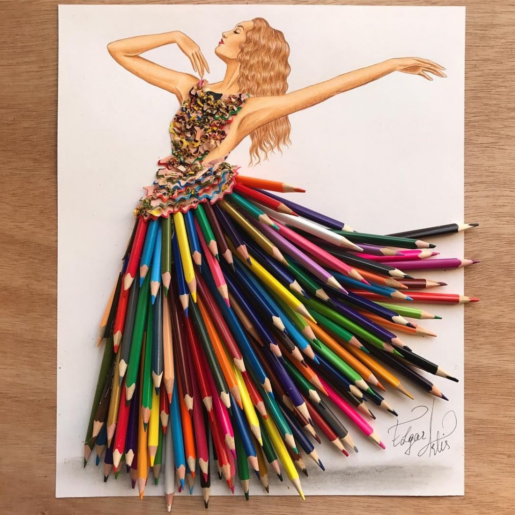 Поделки из цветных карандашей (23 фото)