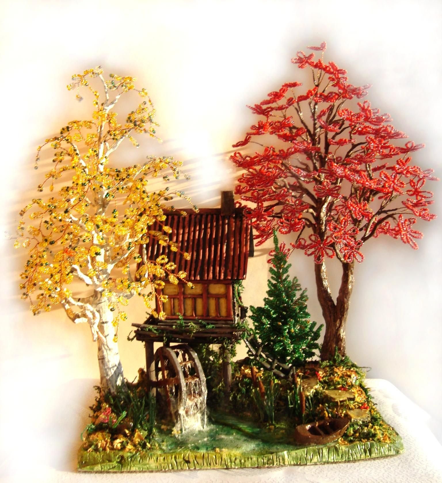 Осенняя сказка из бисера