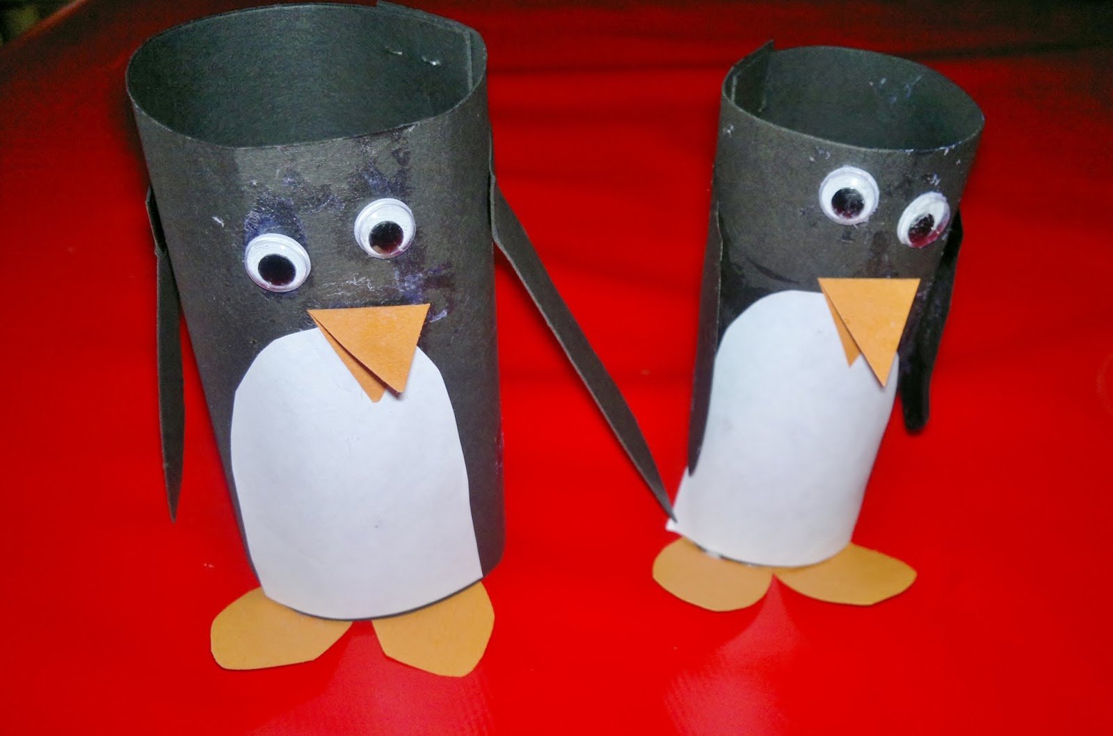 Пингвин из конуса из бумаги