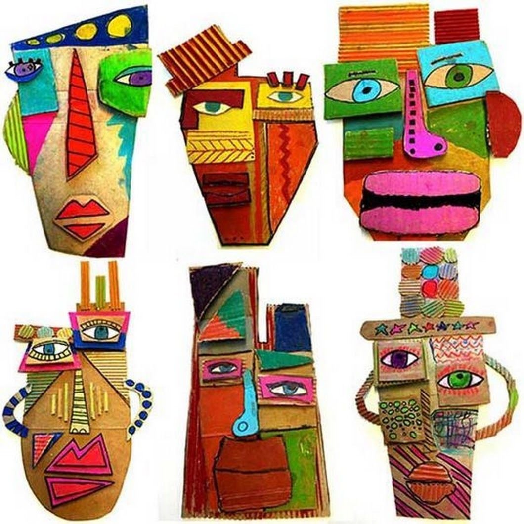 Африканские маски из картона