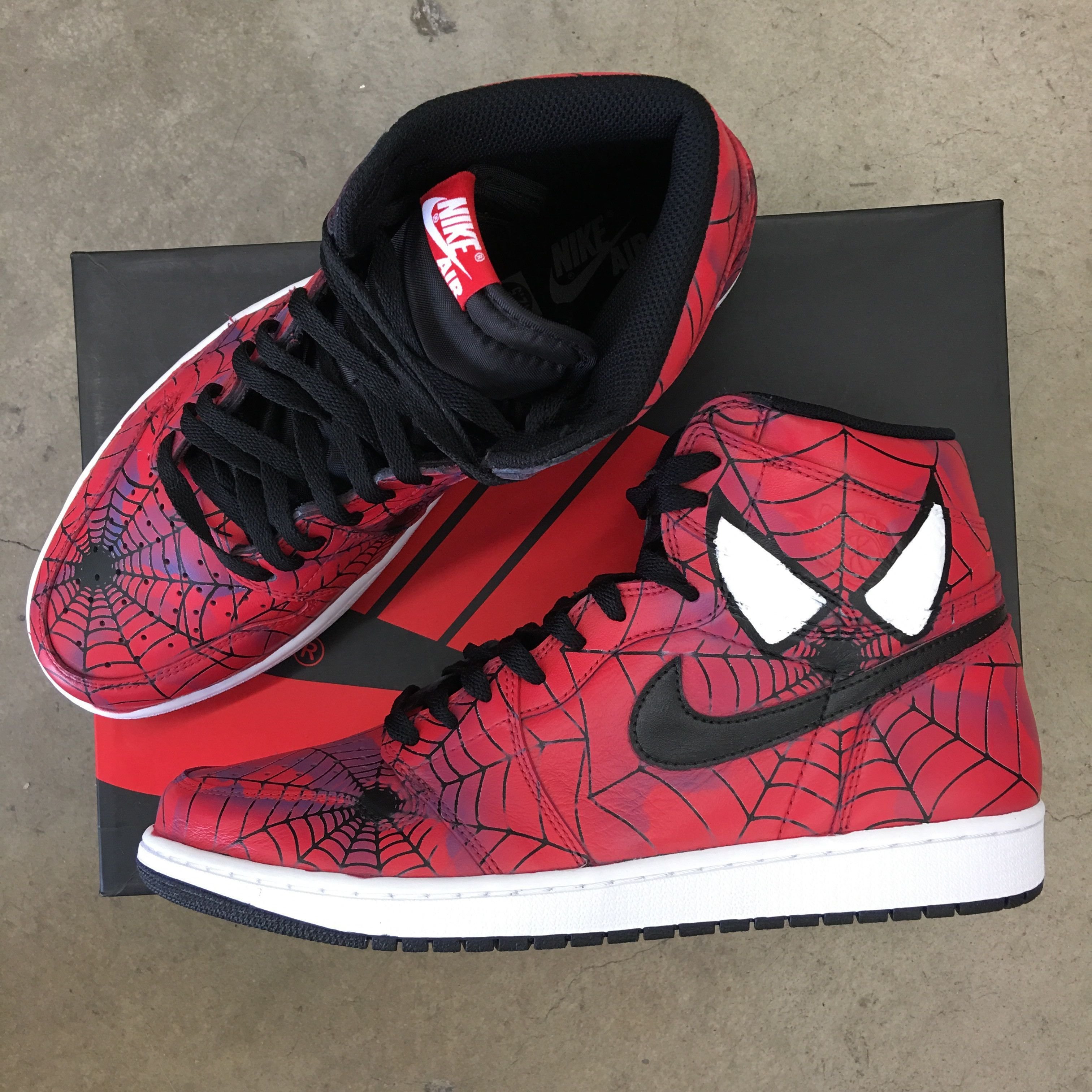 Nike Air Jordan 1 Spider man Box