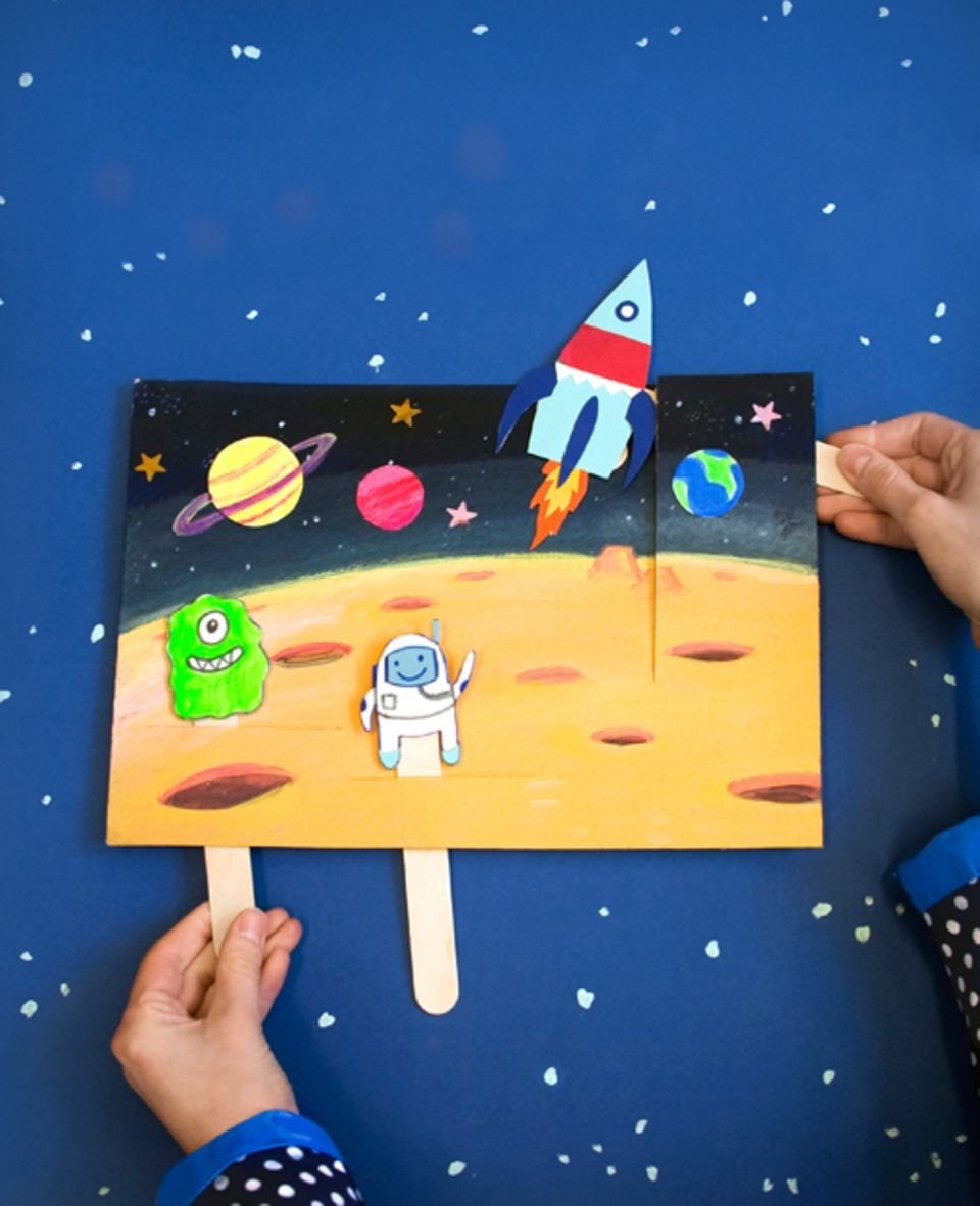 Творческие поделки для детей космос