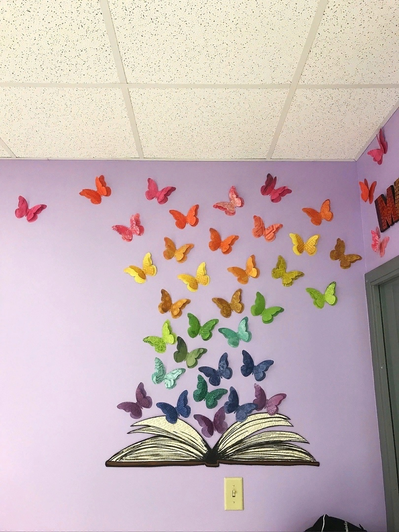 Нарисованные бабочки