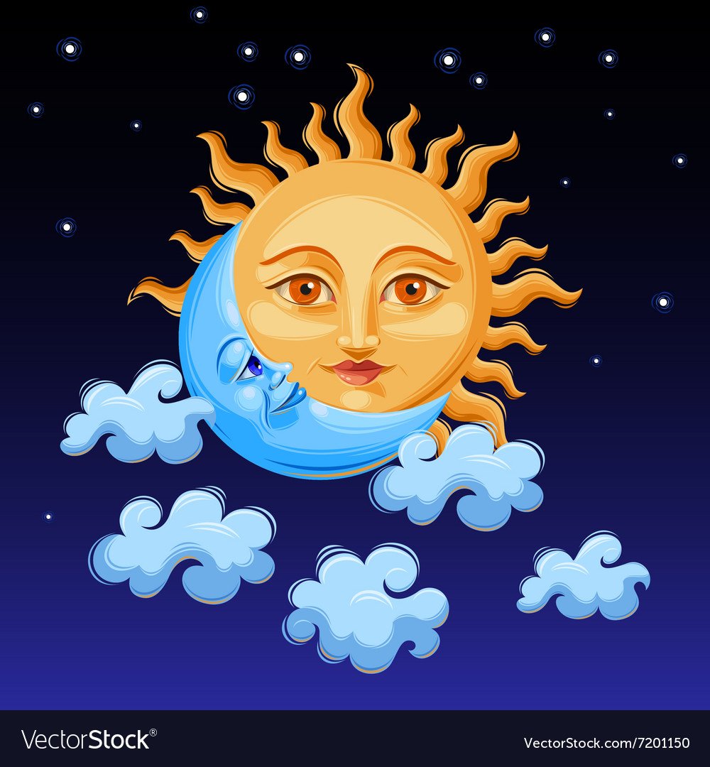 Сказочные солнце и Луна