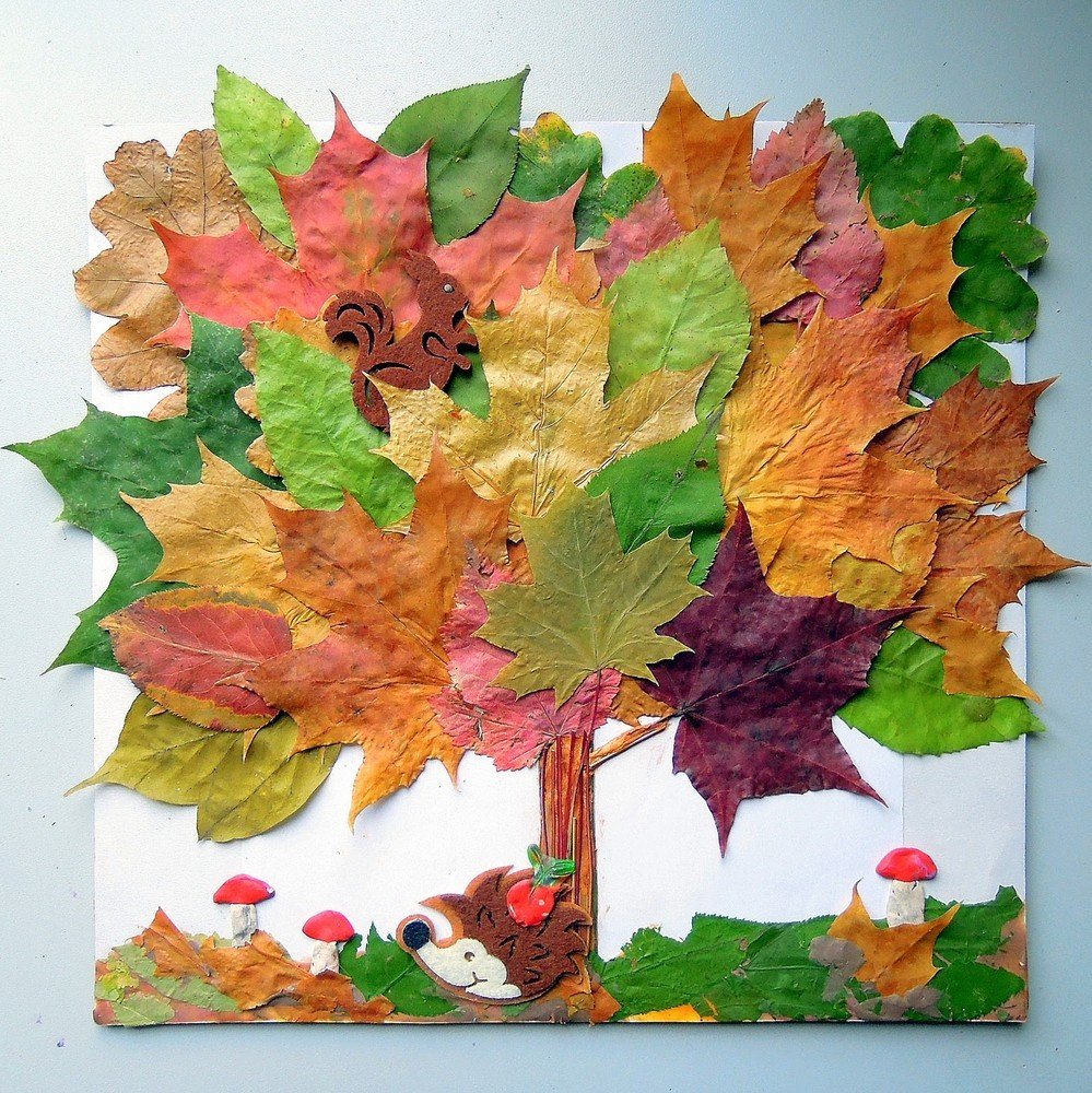 Осенние поделки для детского сада: идеи из листьев, каштанов и желудей
