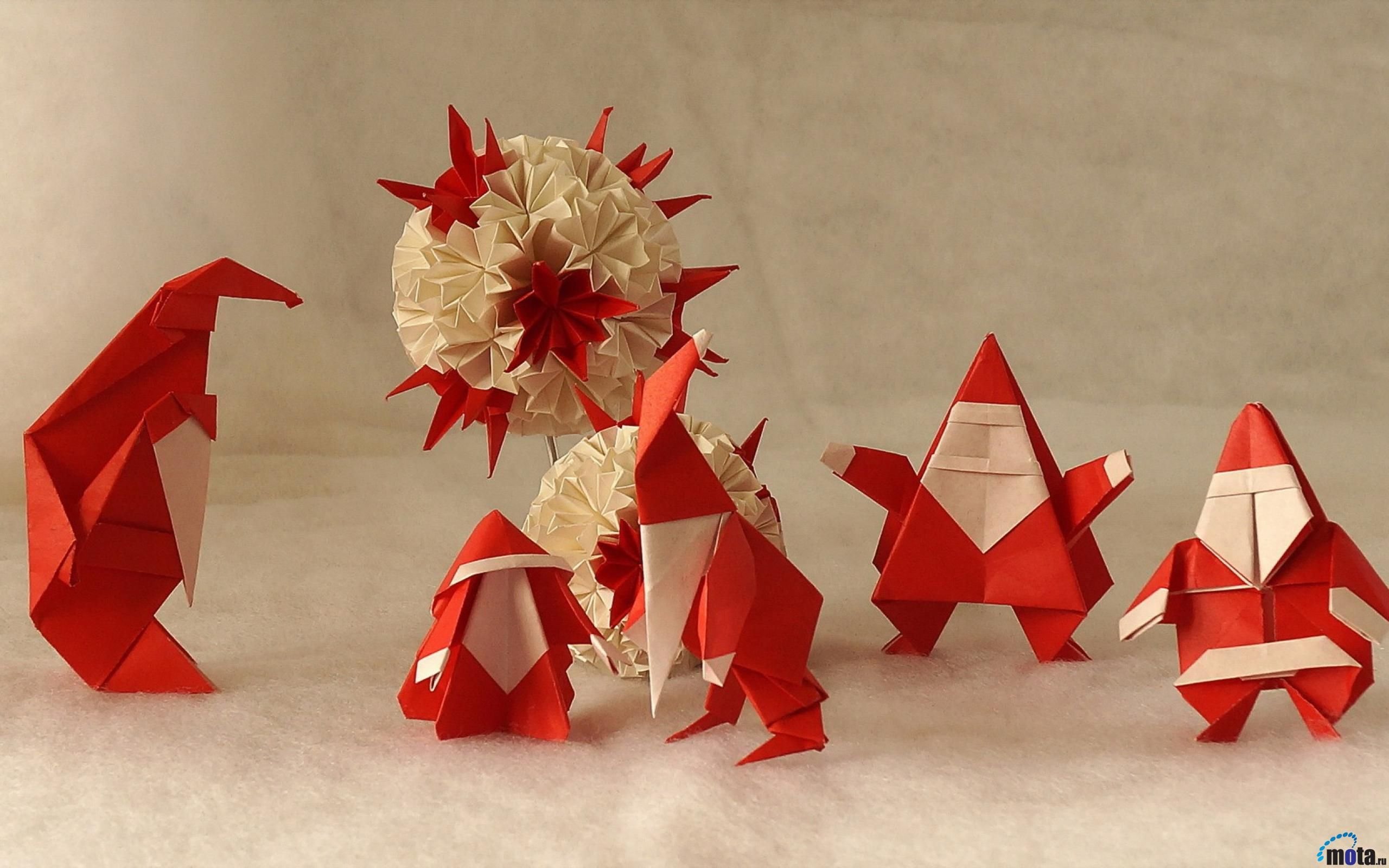 Как сделать в технике оригами новогодние изделия