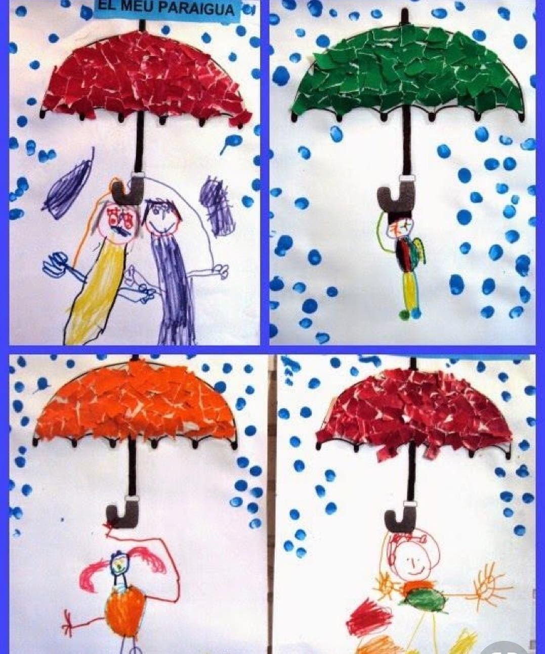 Зонтик аппликация для детей