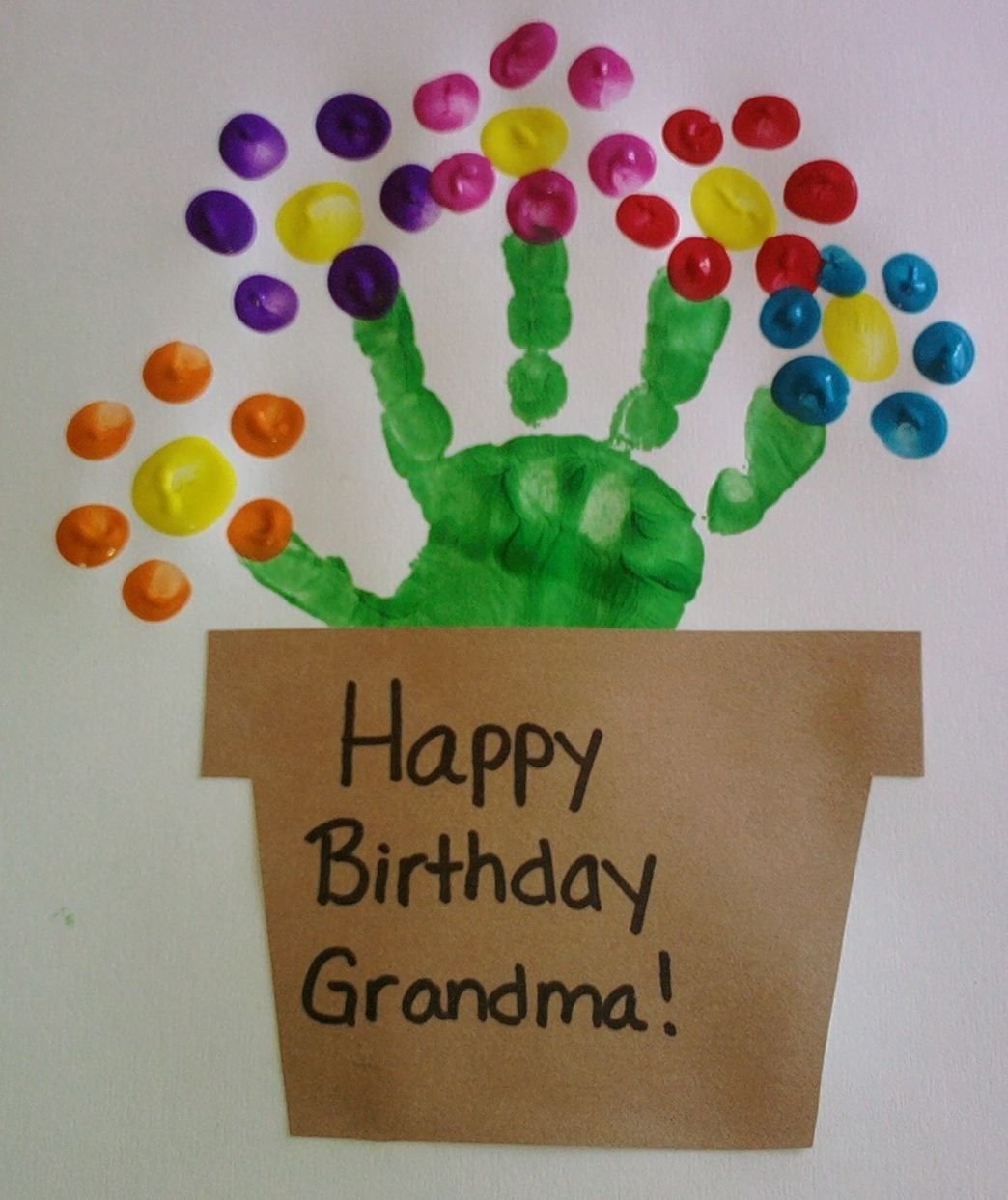Поделка для бабушки на день рождения своими руками