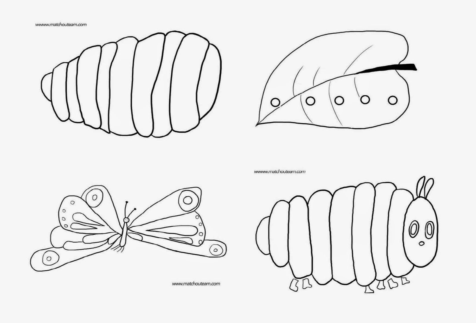 The very hungry Caterpillar раскраска