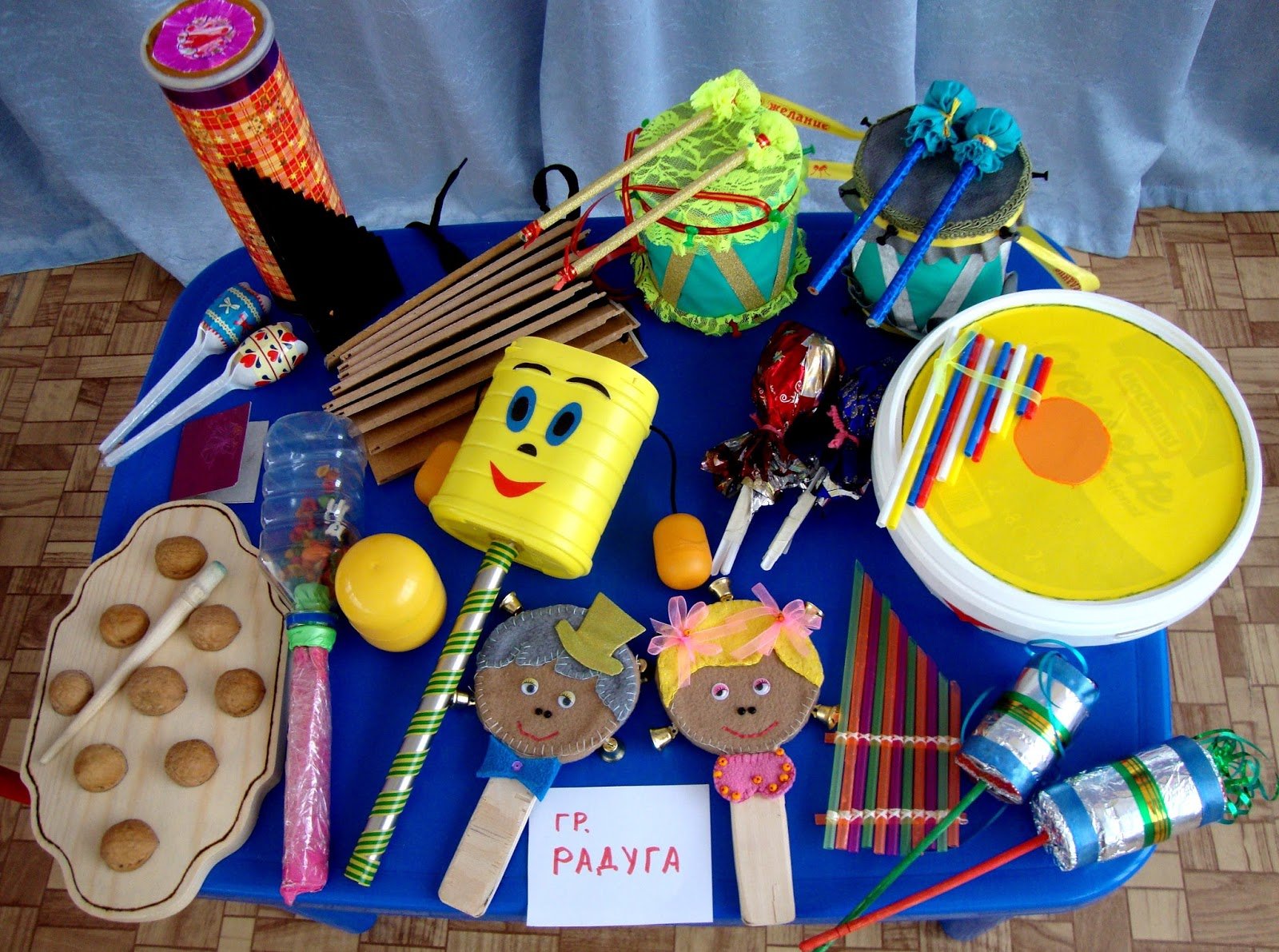 Музыкальные инструменты из мусора в детский сад