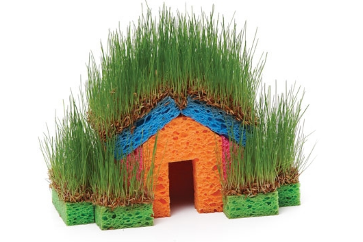 Искусственная трава в интерьере квартиры и декор помещений
