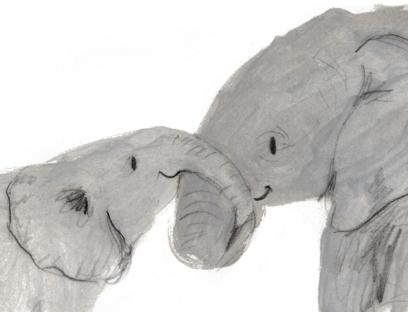 Шкура слона рисунок детский
