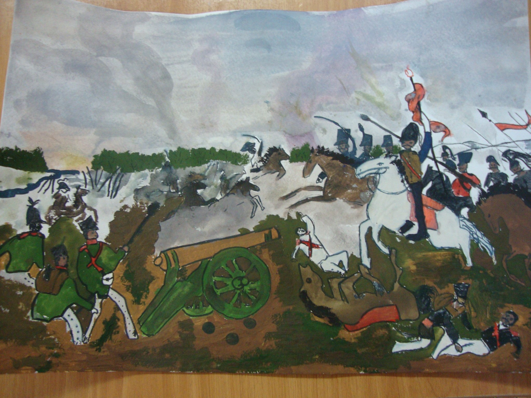 Картина Бородинское сражение Верещагин