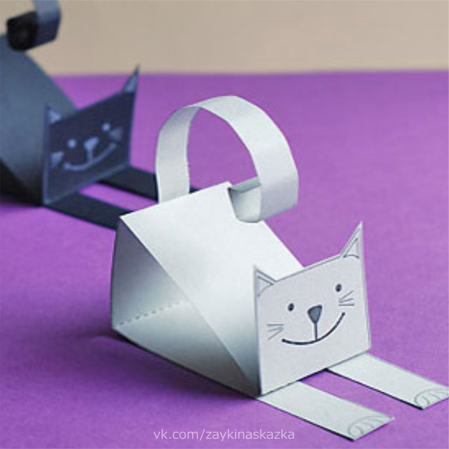 Бумажные поделки самоделки. Поделка кошка из бумаги. Поделка из бумаги котик для детей. Объемные поделки из бумаги. Подьделка из белой бумаги.