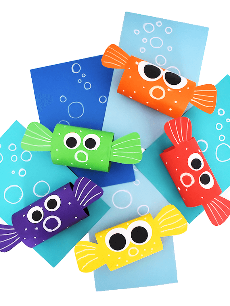 Поделки из бумаги для детей рыбка