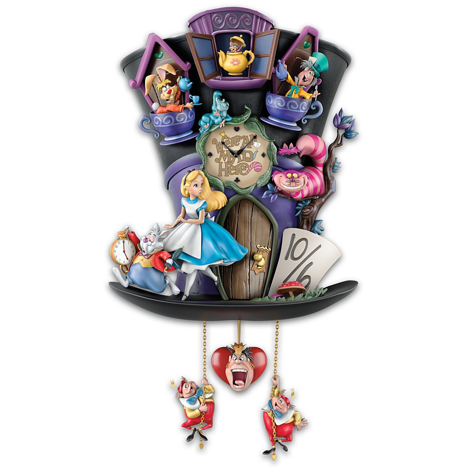 Час диснея. Фигурки Disney Alice in Wonderland. Кроссовер Дисней Alice Wonderland. Часы Шляпника Алиса в стране чудес. Безумный Шляпник Дисней.