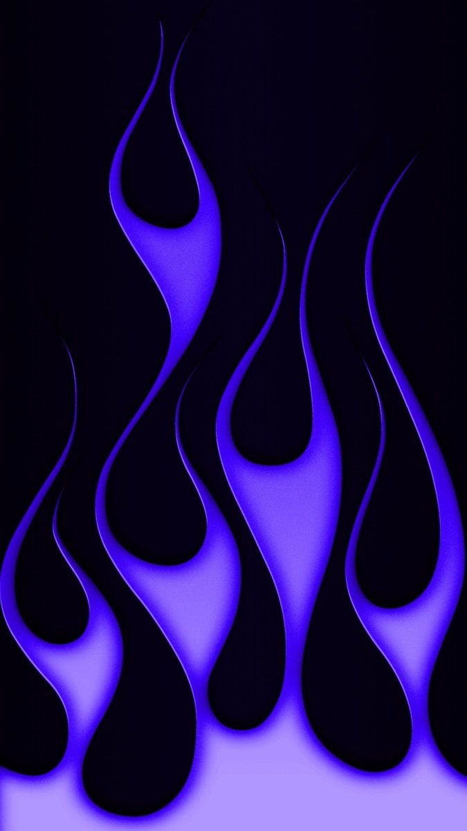 Фиолетовый огонь нарисованный