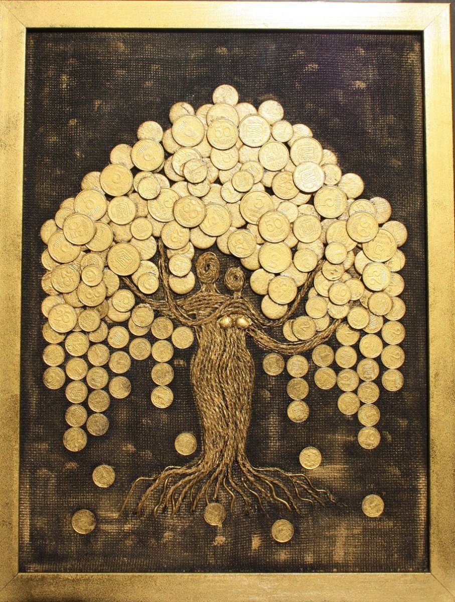 Дерево из монет