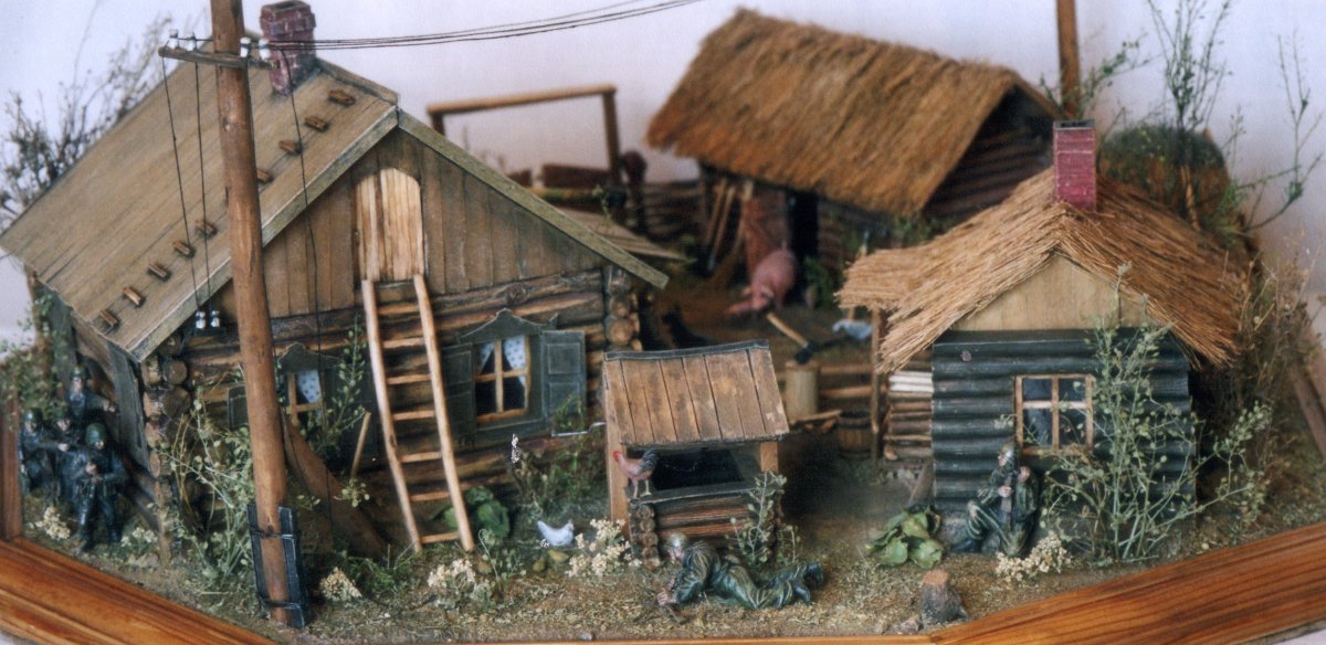 Поделка домик в деревне