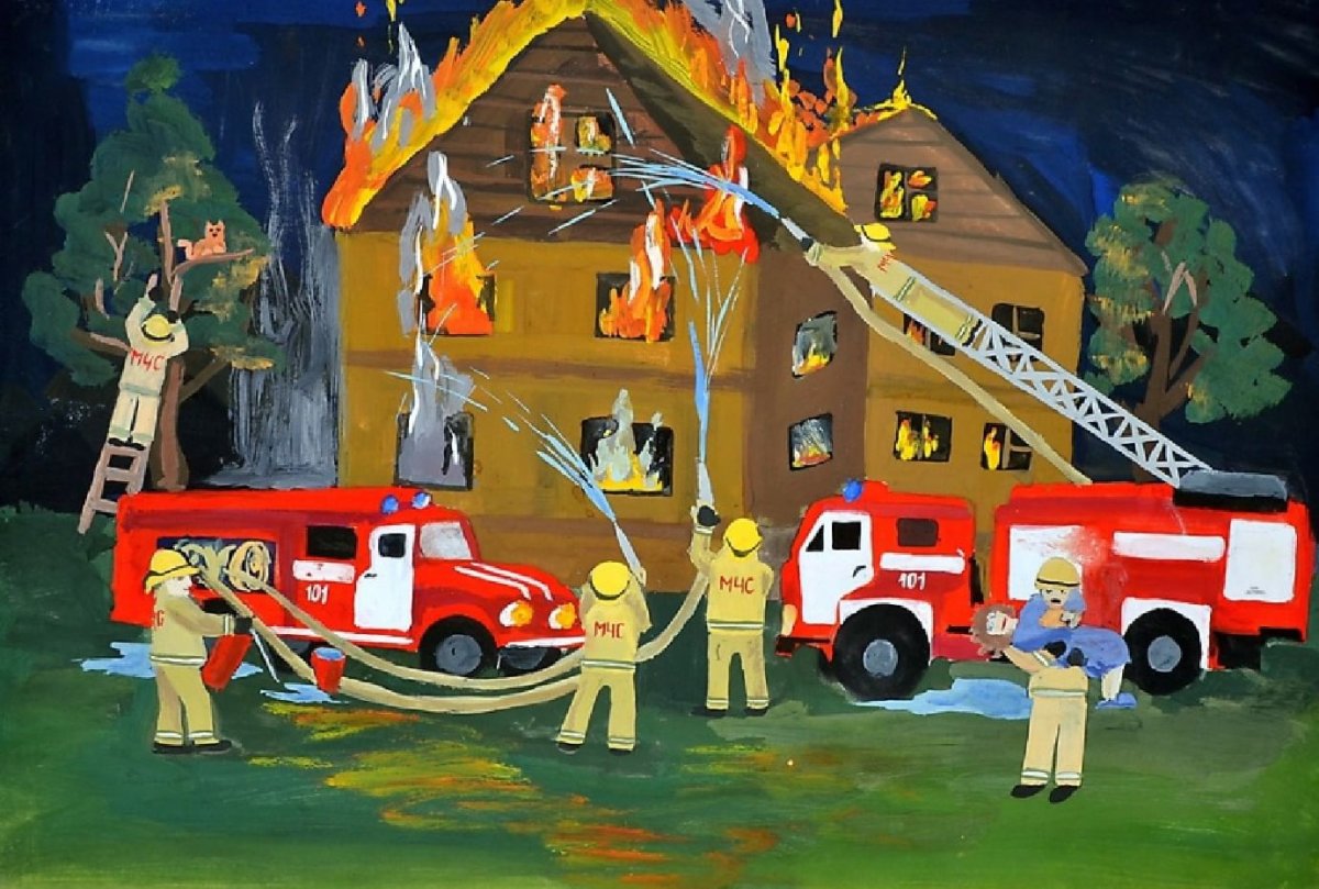 Картины на тему пожар