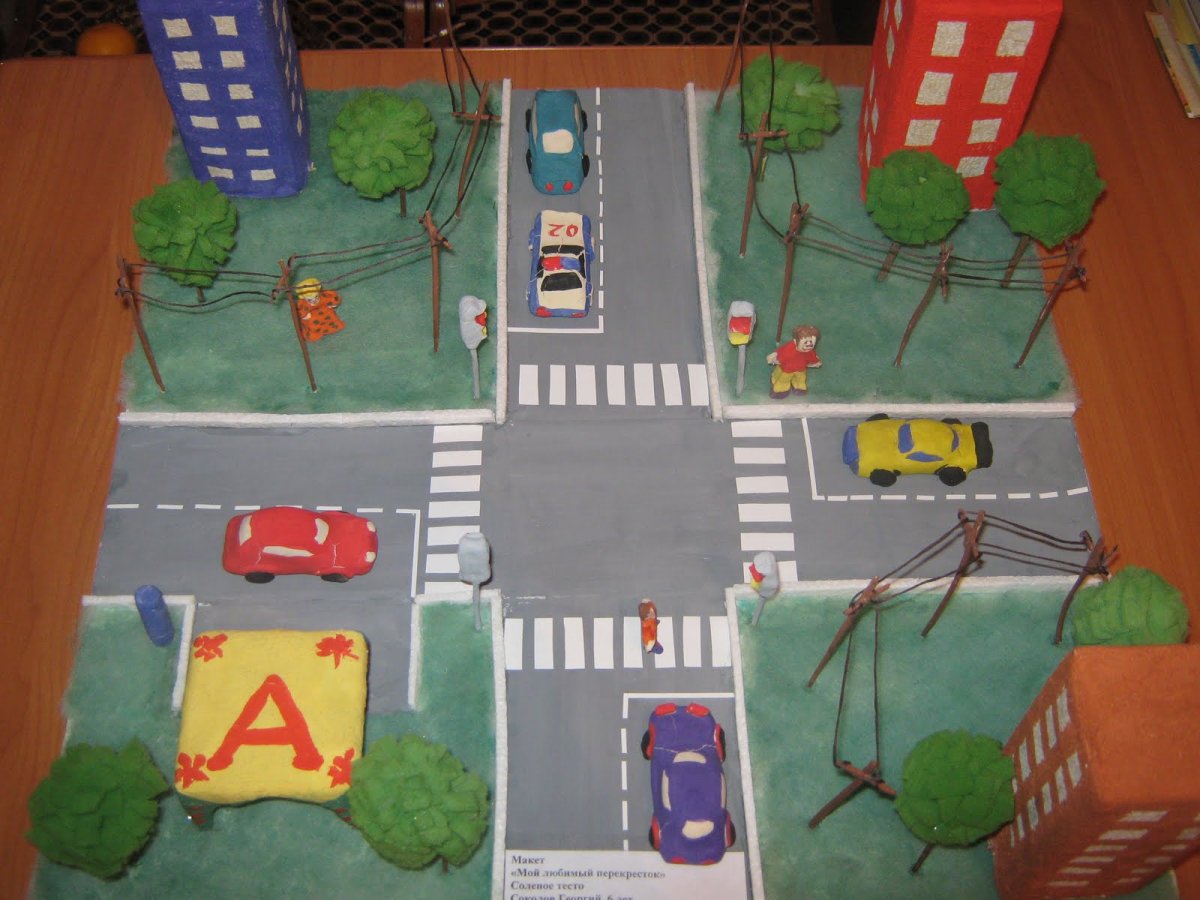 Бумажный светофор, мини-город, дорожные знаки своими руками