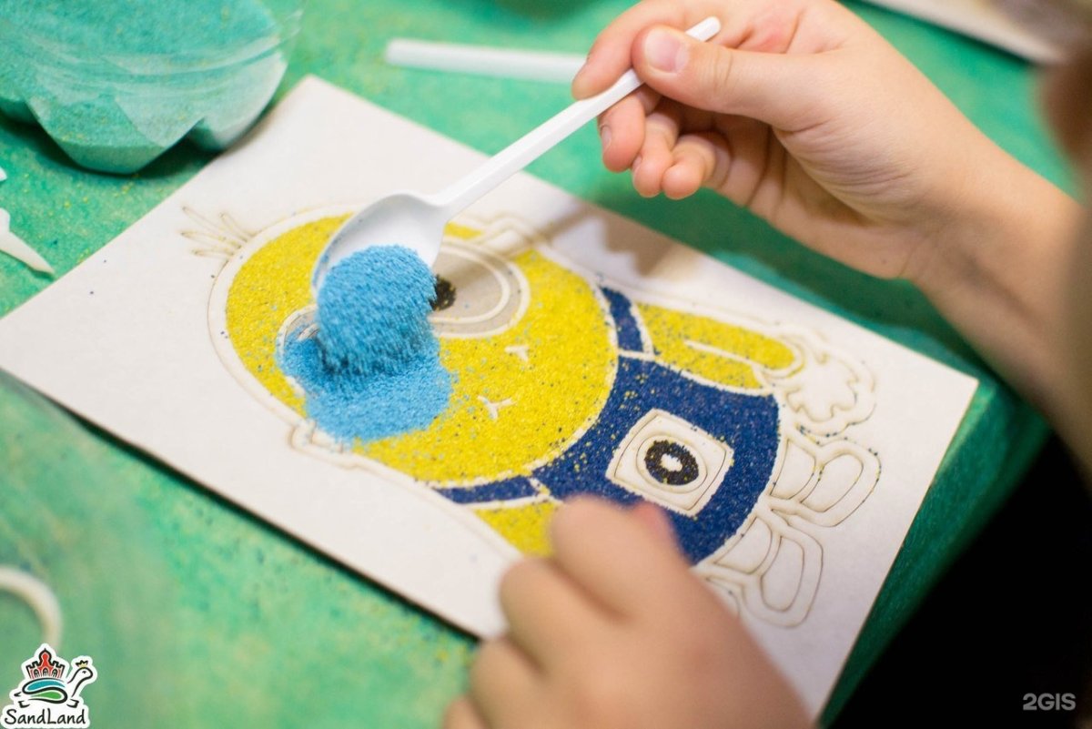 Мастер класс рисование цветным песком для детей