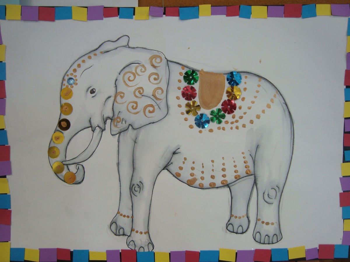 Поделка слон для детей