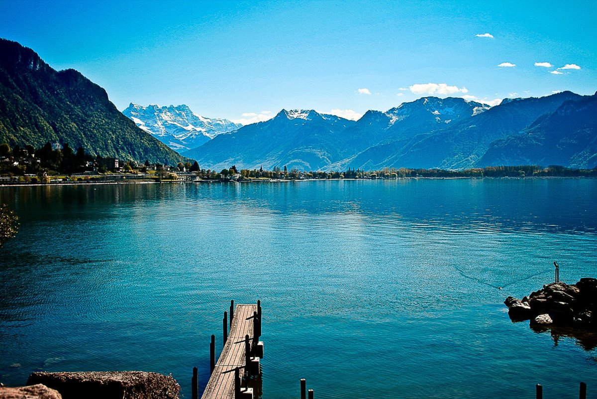 Женевское озеро альпы