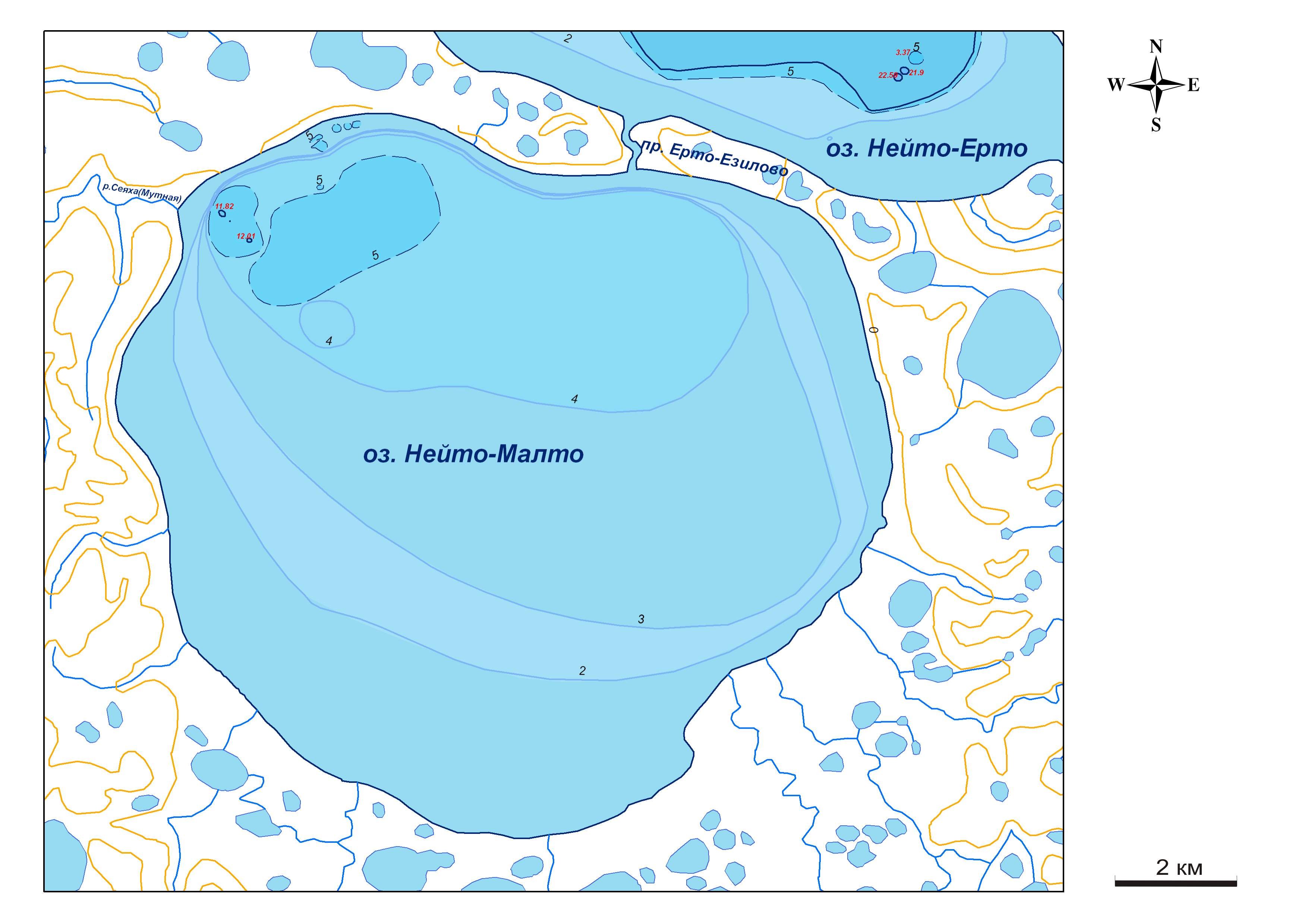 Водная система озер. Озеро Ямбуто. Озеро Нейто мало в разрезе. Система озер ун-Новыинклор буклет.