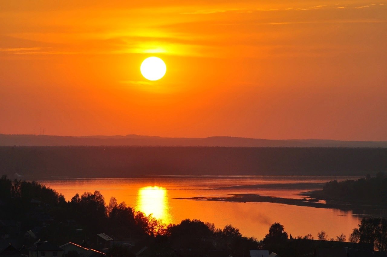 Рассвет в перми. Рассвет в Пермском крае.