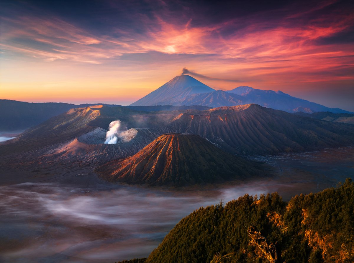 Гора бромо индонезия