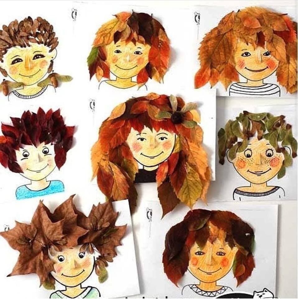 Прически из листиков