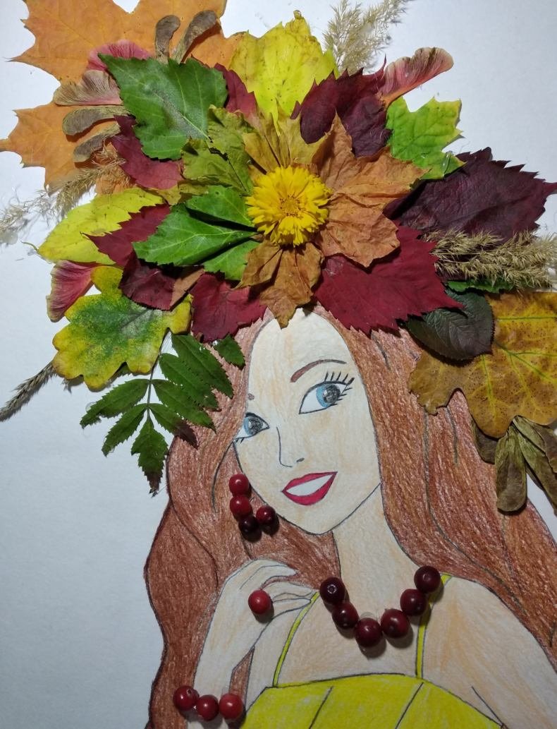 Девушка осень поделка