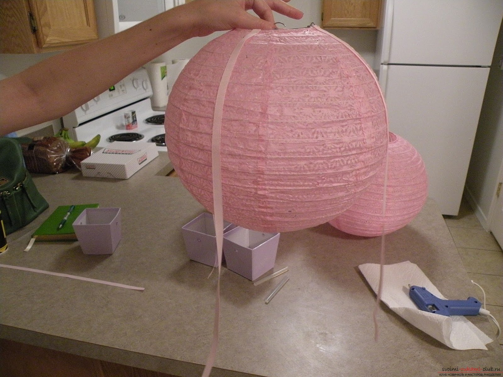 Как сделать большой шар из шаров