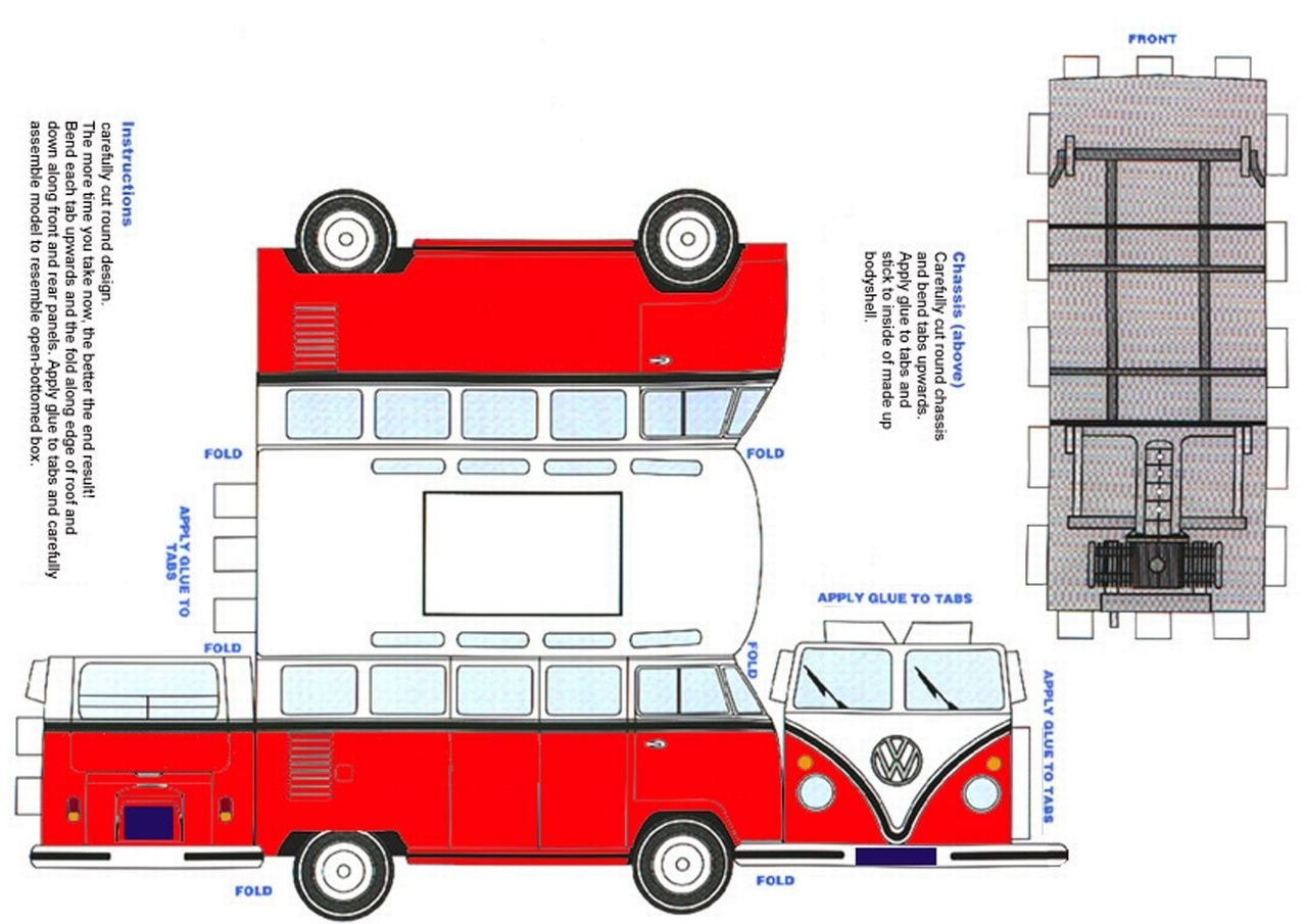Чертежи для вырезания. Поделки из бумаги автобус. Макет автомобиля автобус. Чертеж автобуса из бумаги. Модели транспорта из бумаги.