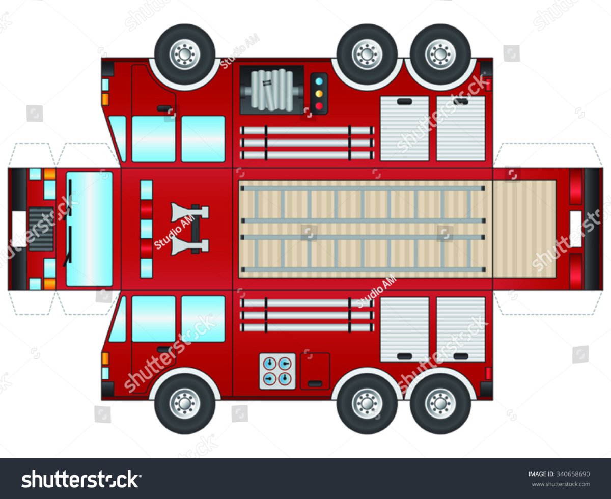 Пожарная машина своими руками